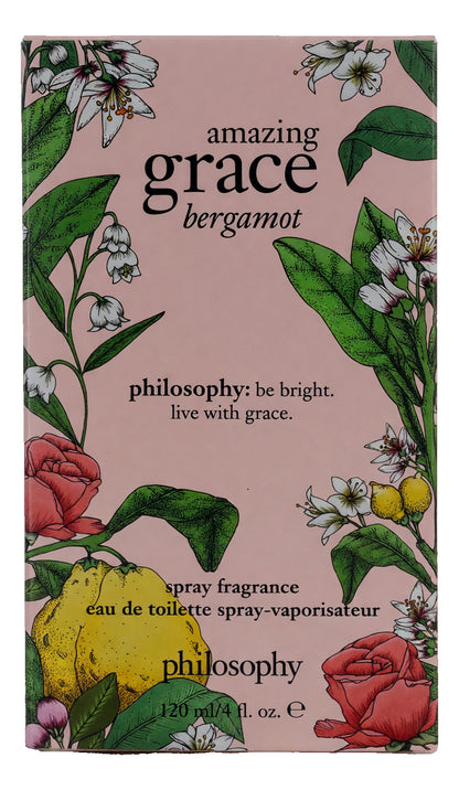 Amazing Grace Bergamot by Philosophy, 4 oz EDT Spray for Women