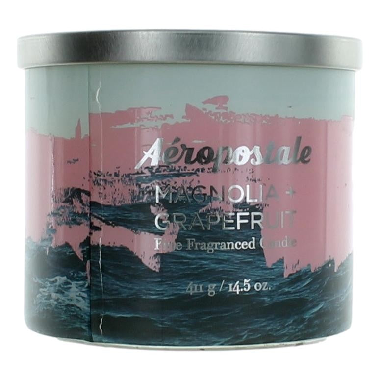 Aeropostale 14.5oz Soy Wax Blend 3 Wick Candle - Magnolia & Grapefruit - Magnolia & Grapefruit