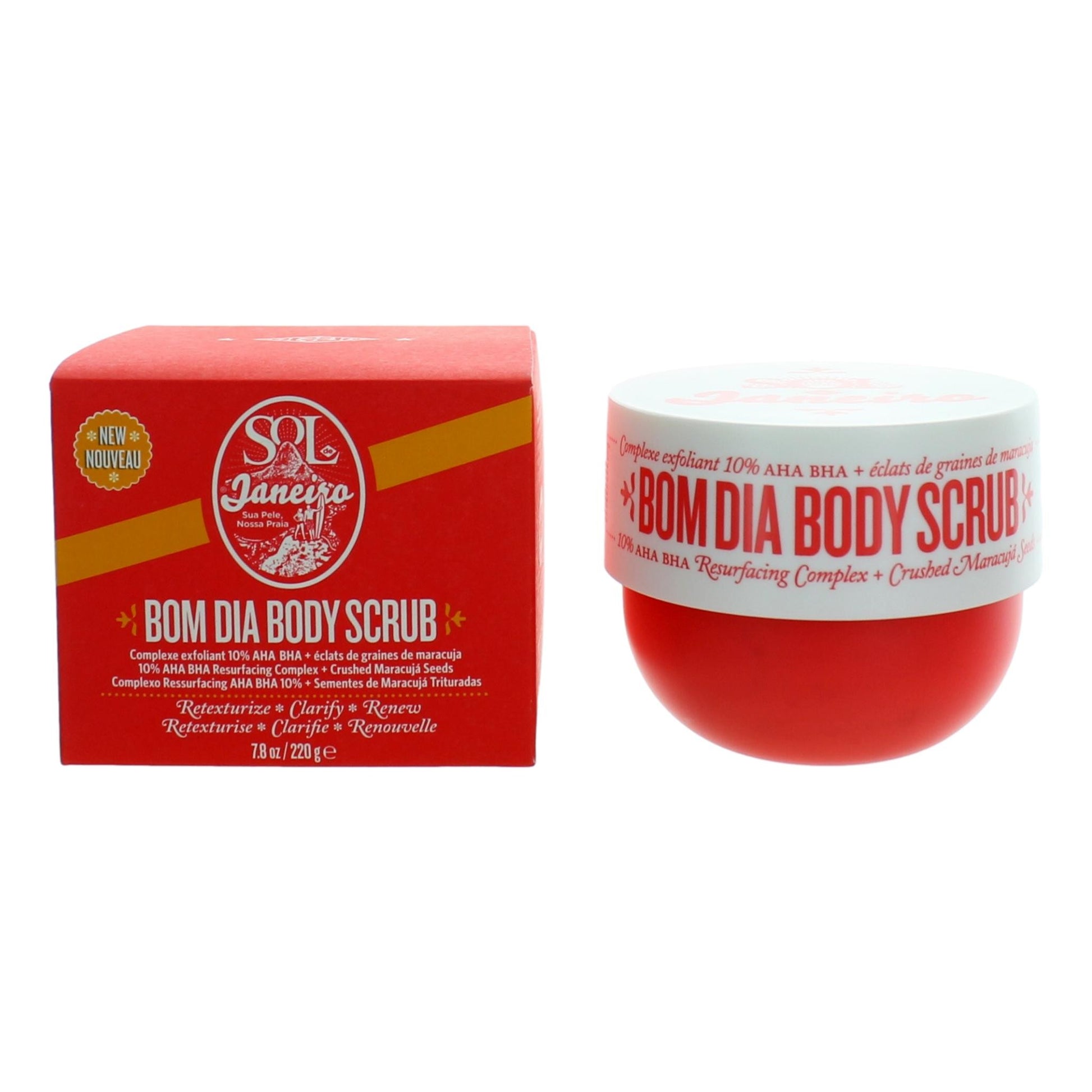 Bom Dia Body Scrub by Sol De Janeiro, 7.8 oz Body  