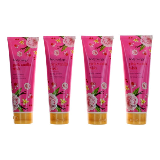 Pink Vanilla Wish by Bodycology, 4 Pack 8oz Moisturizing Body Cream women