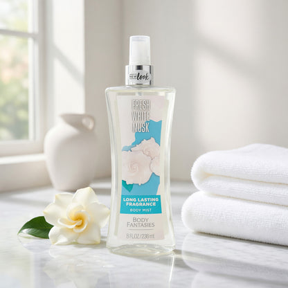 Fresh White Musk by Body Fantasies, 8oz Fragrance Body Spray women