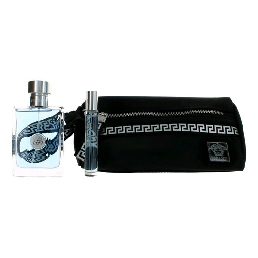 Versace Pour Homme by Versace, 3 Piece Gift Set for