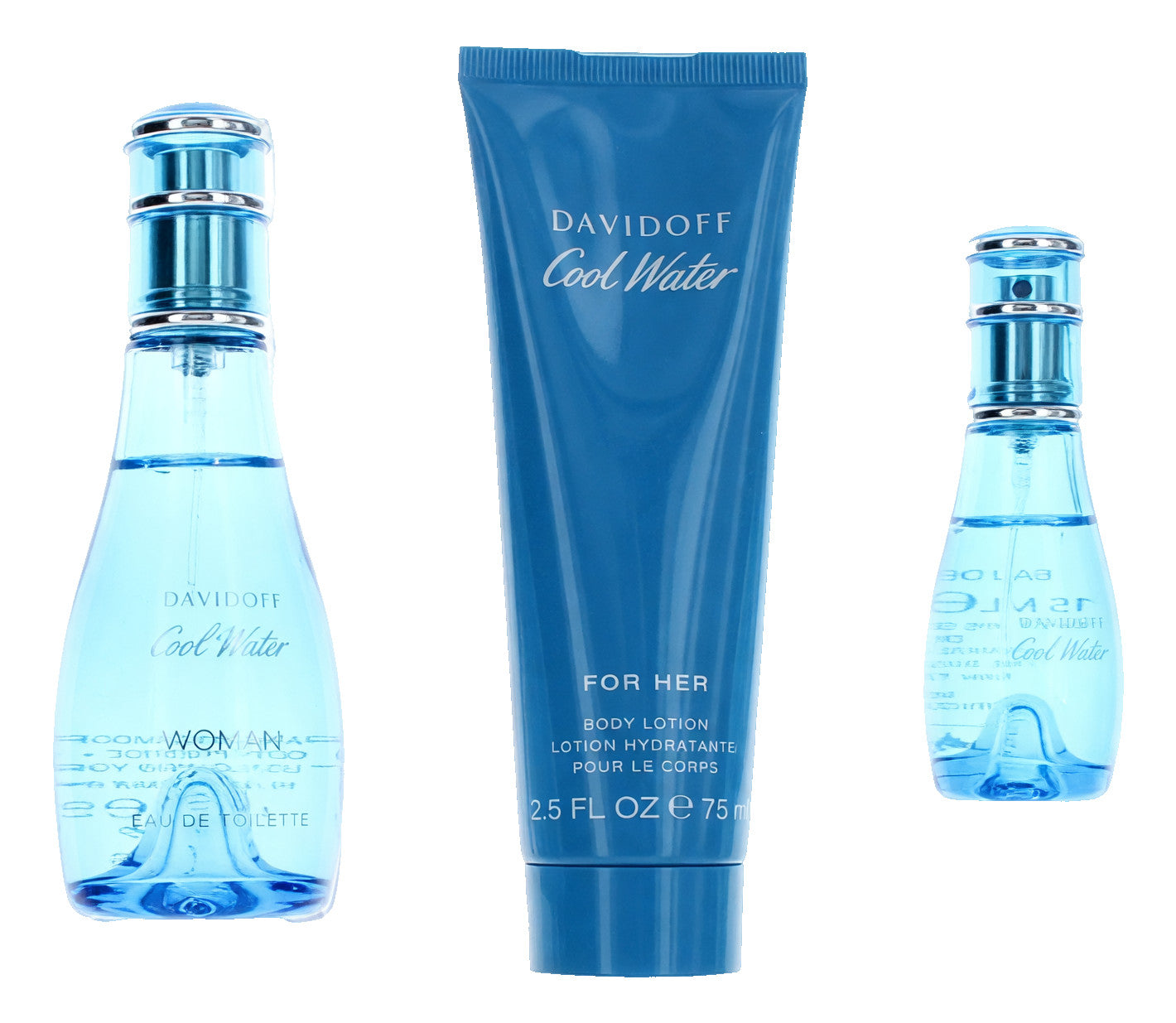 Cool Water by Davidoff, 4 Piece Gift Set for Women