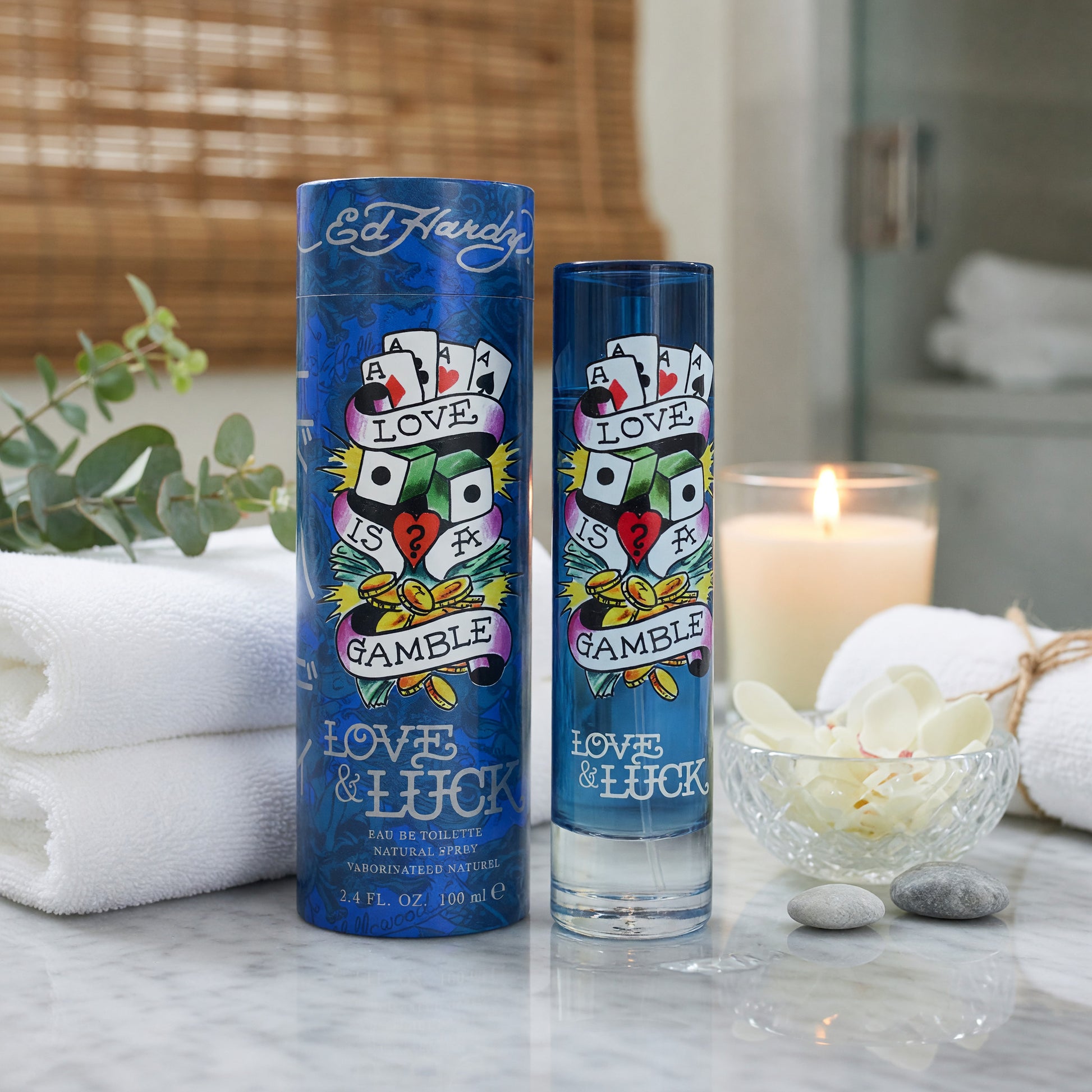Ed Hardy Love & Luck by Christian Audigier, 3.4 oz EDT Spray for Men