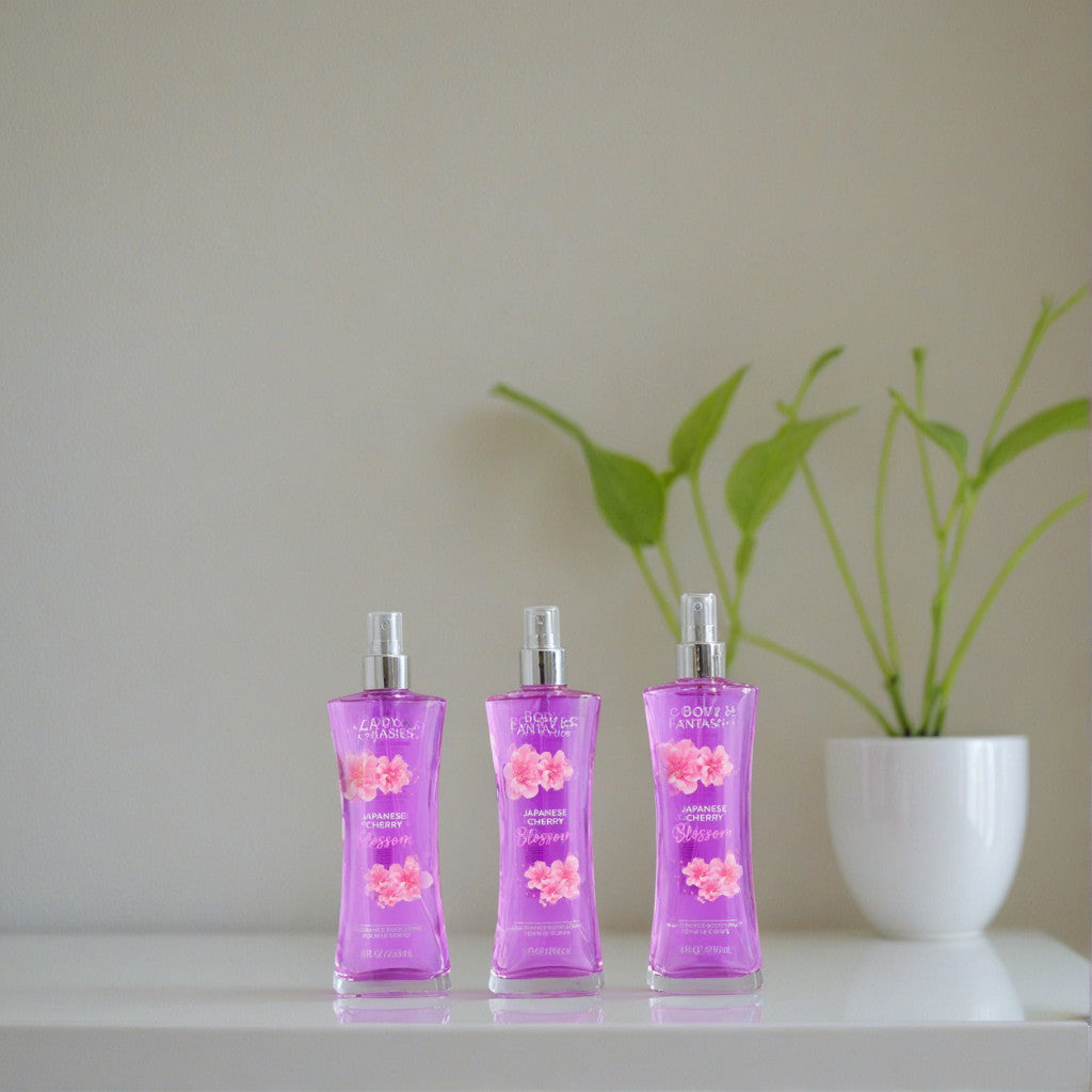 Japanese Cherry Blossom by Body Fantasies, 3 Pack 8oz Fragrance Body Spray women