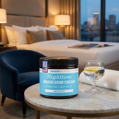Nighttime Magnesium Cream by Magnum Solace, 5 oz Lotion - Unscented
