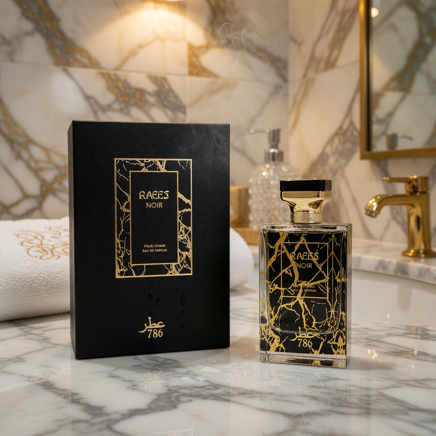 Raees Noir by Jo Milano, 3.4 oz EDP Spray for Men 