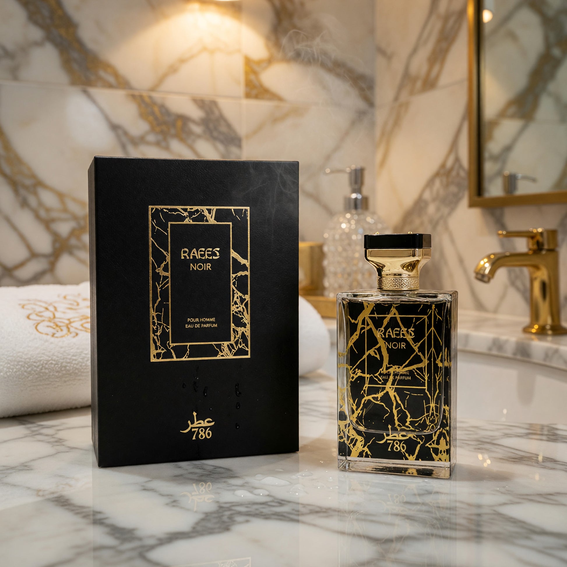 Raees Noir by Jo Milano, 3.4 oz EDP Spray for Men 