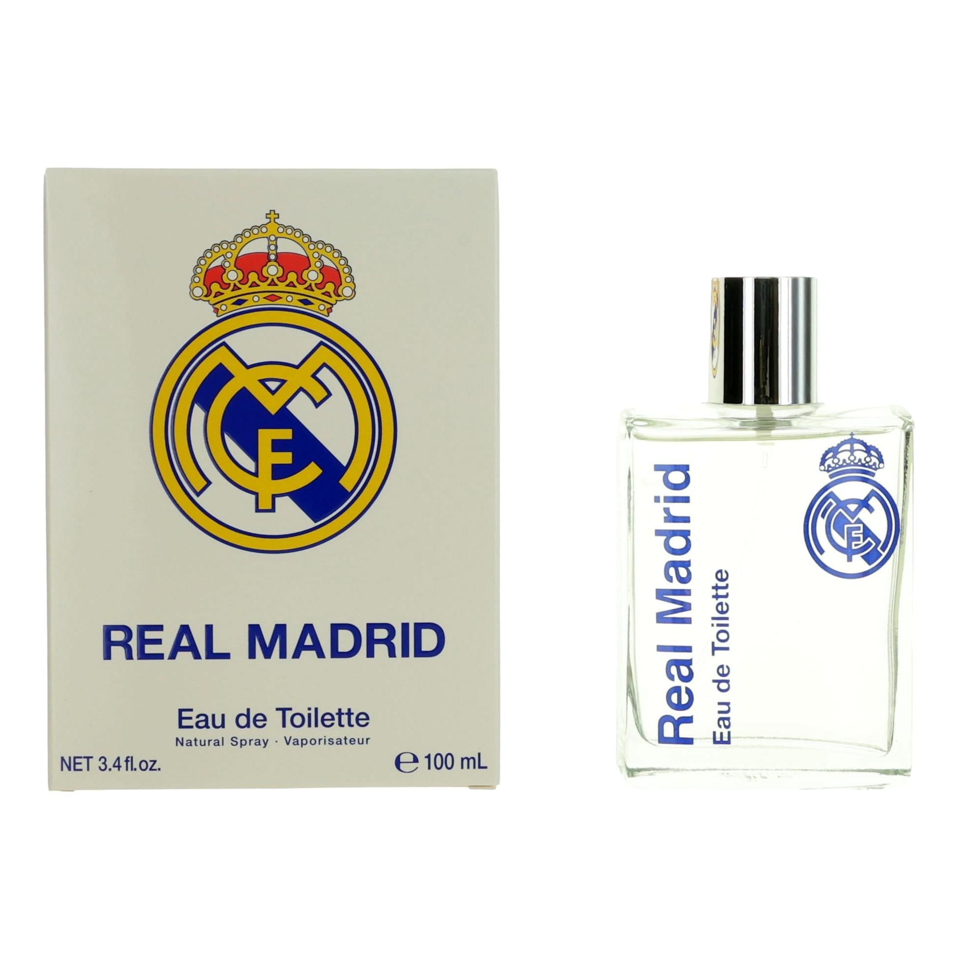 FC Real Madrid by Air-Val International, 3.4 oz EDT Spray for Men