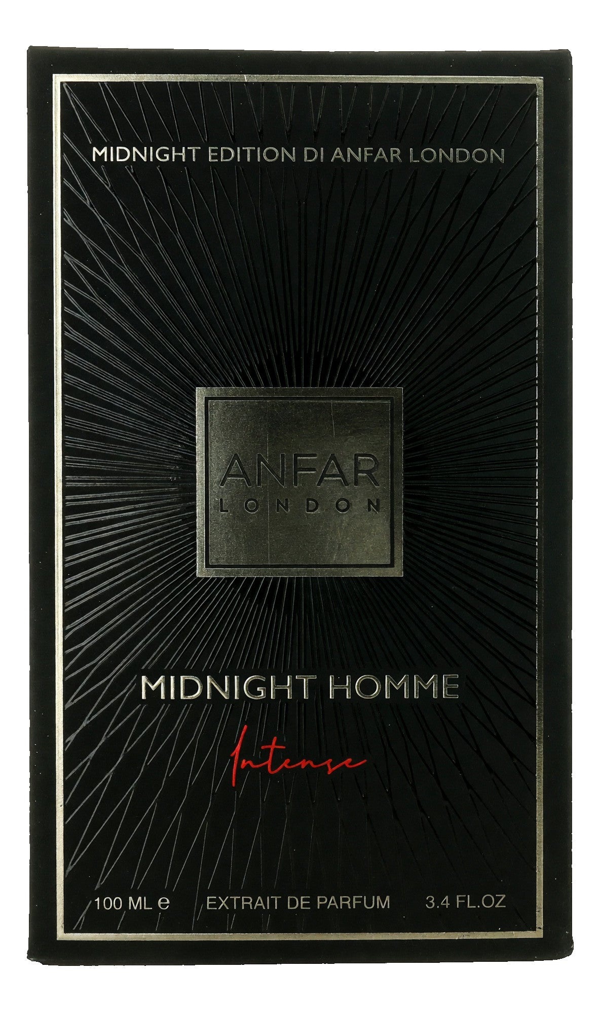 London Midnight Intense by Anfar, 3.4oz Extrait de Parfum Spray men