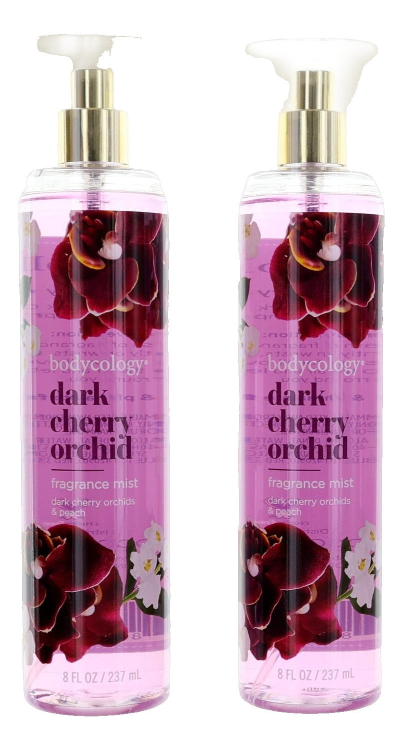 Dark Cherry Orchid by Bodycology, 4 Pack 8 oz Fragrance Mist for Women
