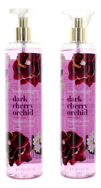Dark Cherry Orchid by Bodycology, 4 Pack 8 oz Fragrance Mist for Women
