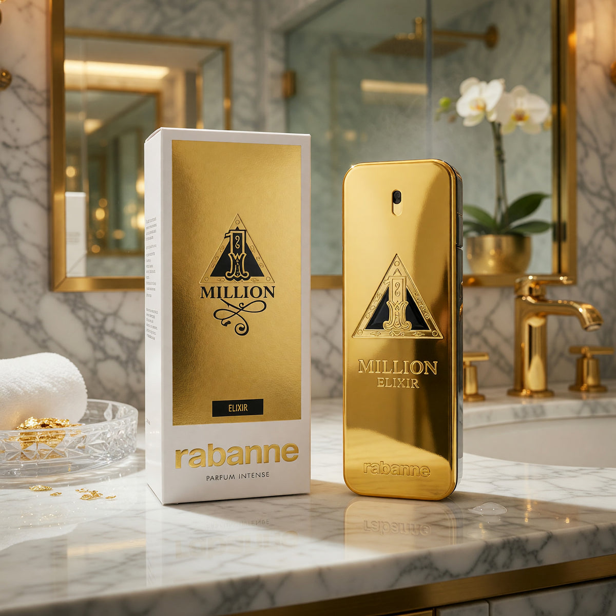 1 Million Elixir by Paco Rabanne, 3.4 oz Parfum Intense Spray for Men