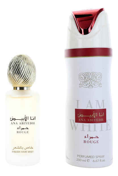 Ana Abiyedh Rouge by Lattafa, 3 Piece Gift Set for Unisex