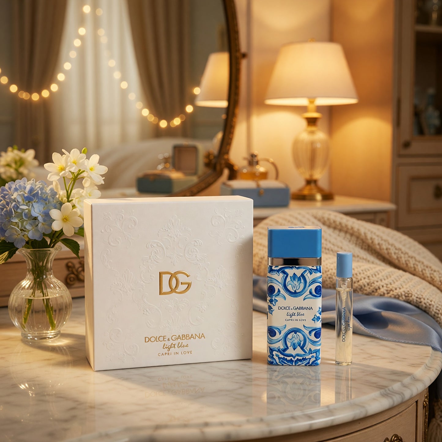 Light Blue Capri In Love by Dolce & Gabbana, 2 Piece Gift Set women