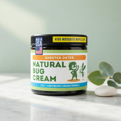 Natural Bug Cream by Magnum Solace, 5 oz Kid-Safe Lightweight Cream 