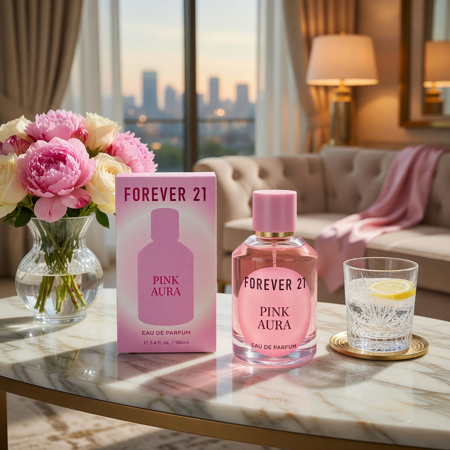 Forever 21 Pink Aura by Forever 21, 3.4 oz EDP Spray for Women