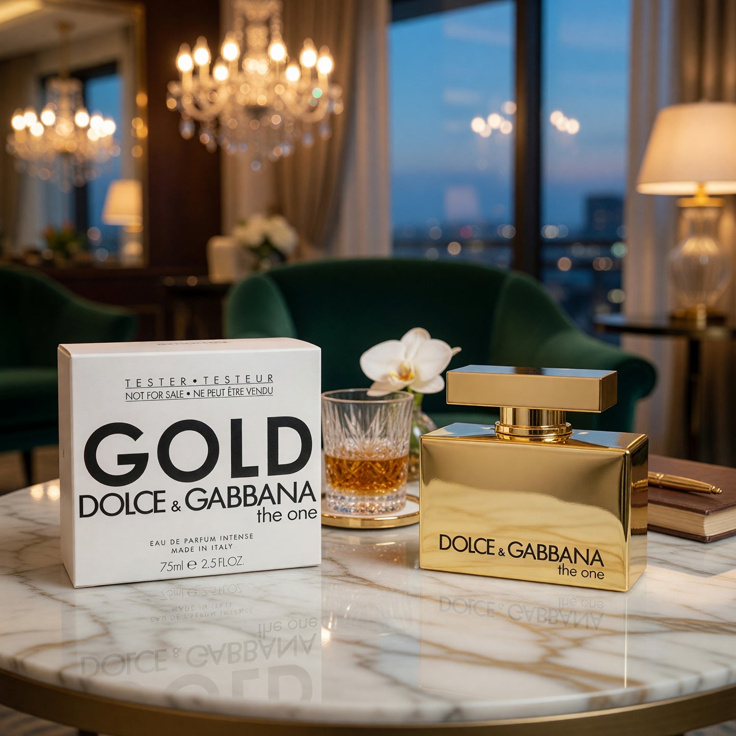 The One Gold by Dolce & Gabanna, 2.5 oz EDP Intense Spray TESTER