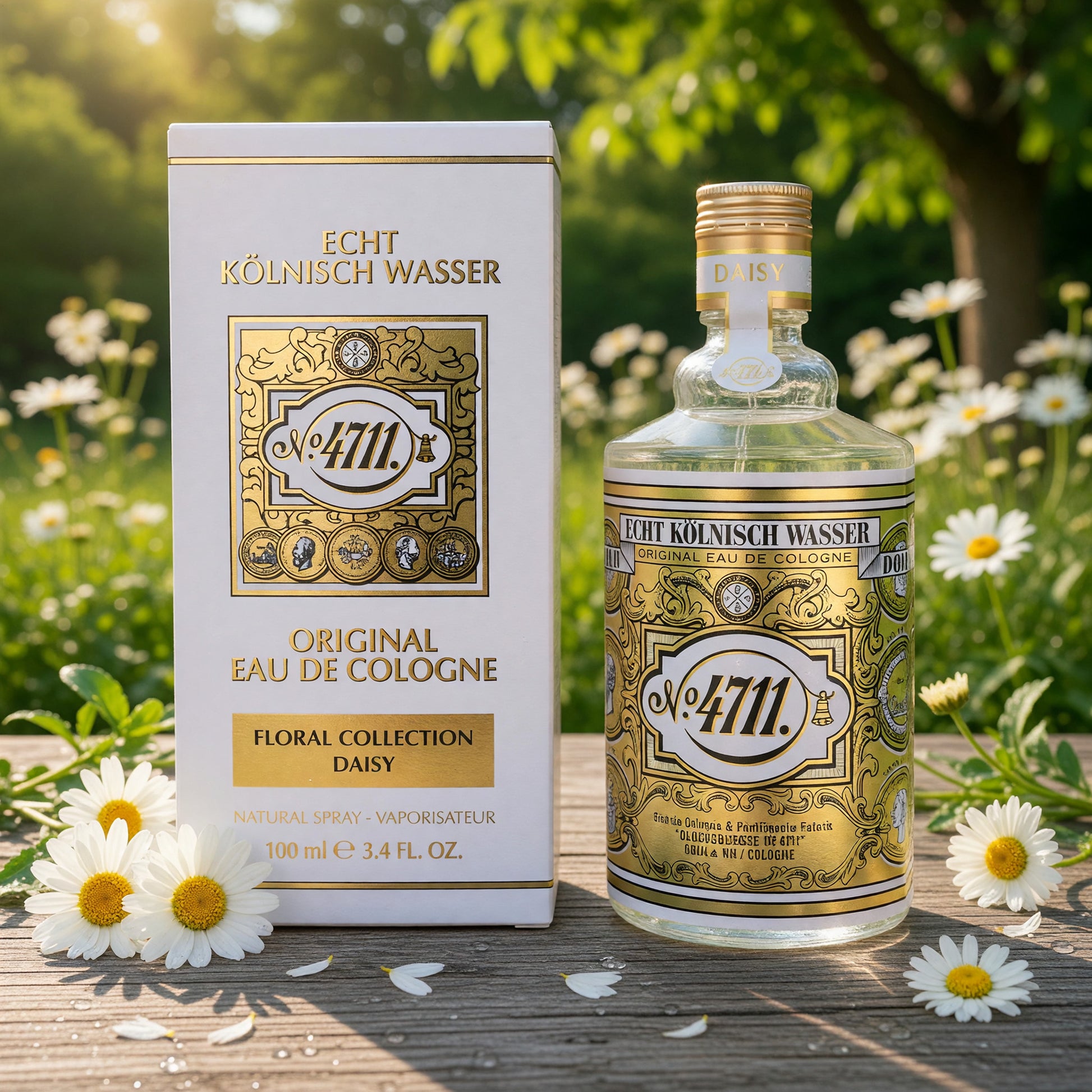 4711 Floral Collection Daisy by 4711, 3.4oz Eau De Cologne Spray for Unisex