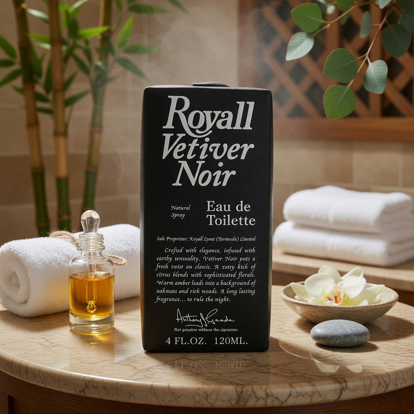 Royall Vetiver Noir by Royall Fragrance, 4 oz EDT Spray for Men