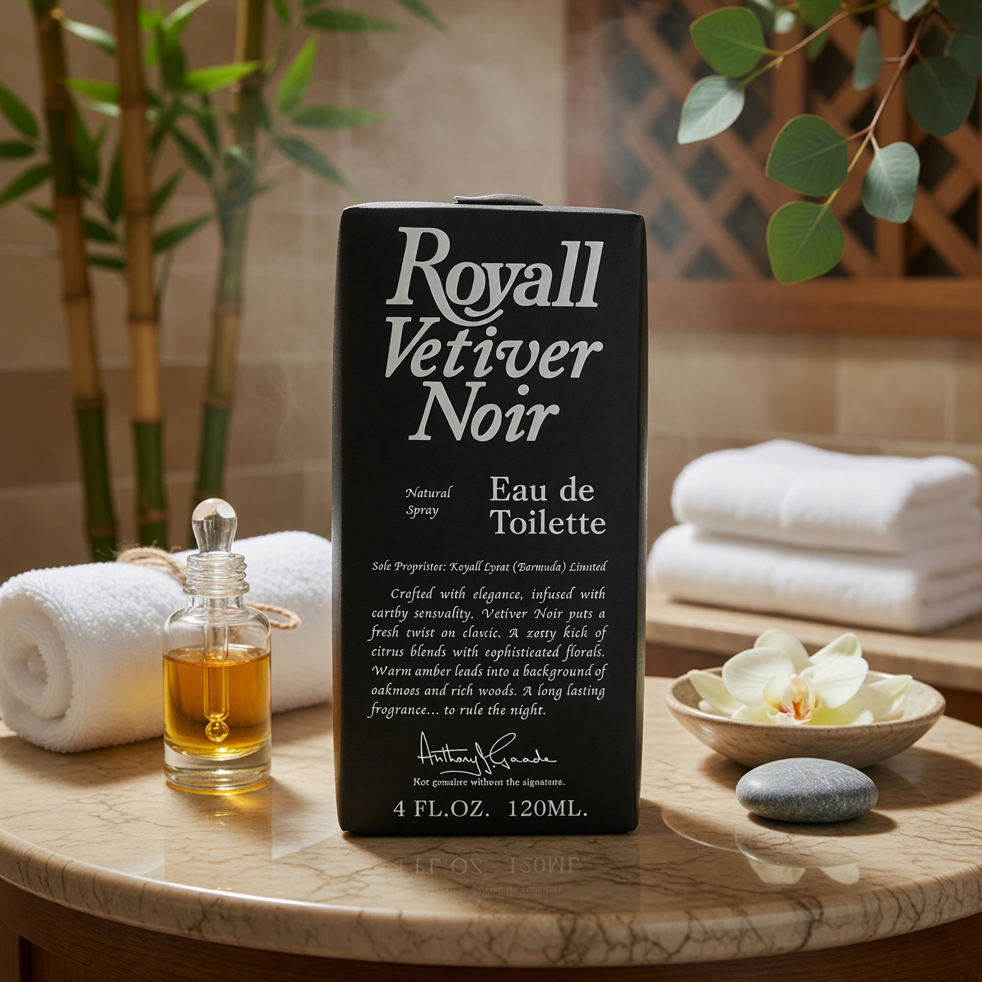 Royall Vetiver Noir by Royall Fragrance, 4 oz EDT Spray for Men