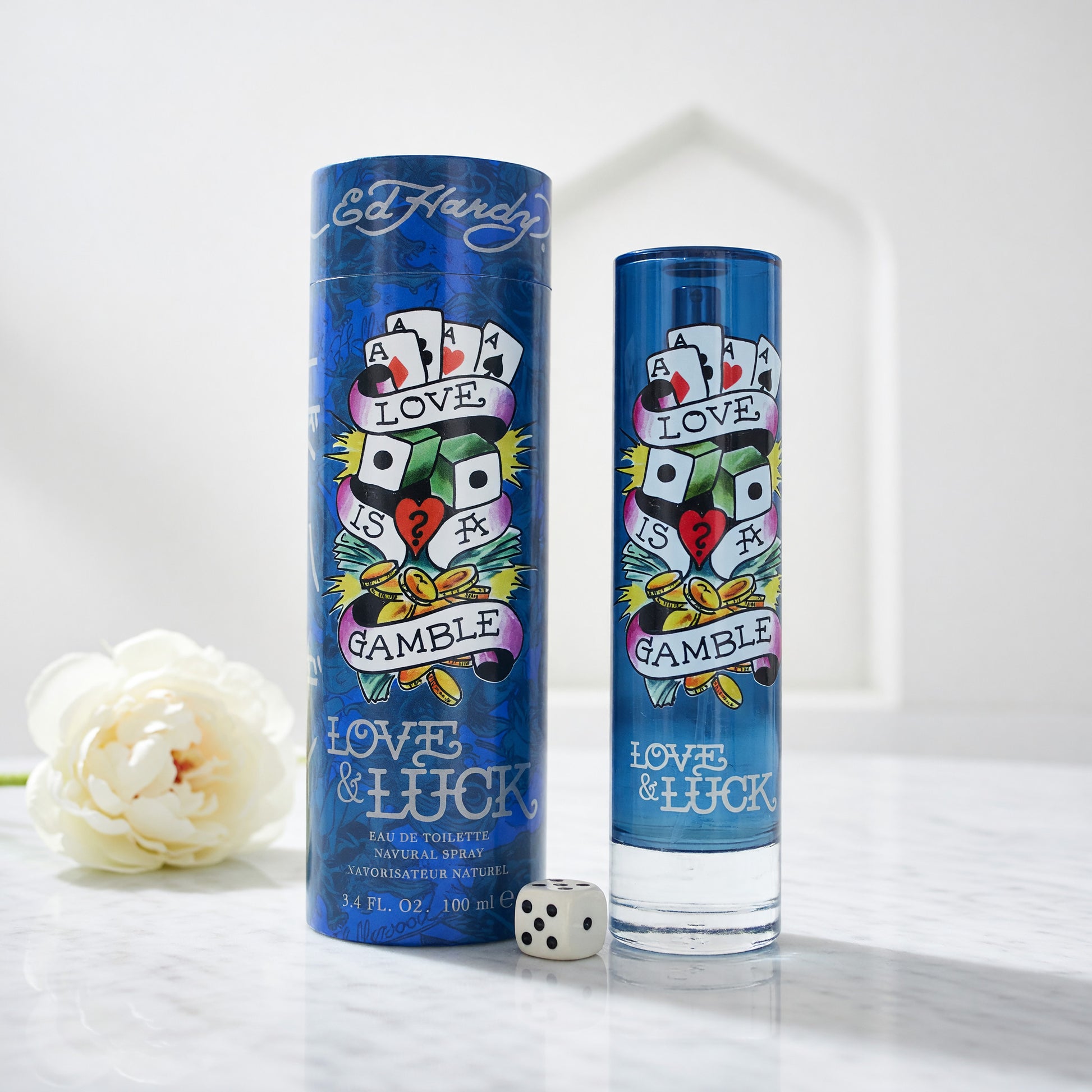 Ed Hardy Love & Luck by Christian Audigier, 3.4 oz EDT Spray for Men