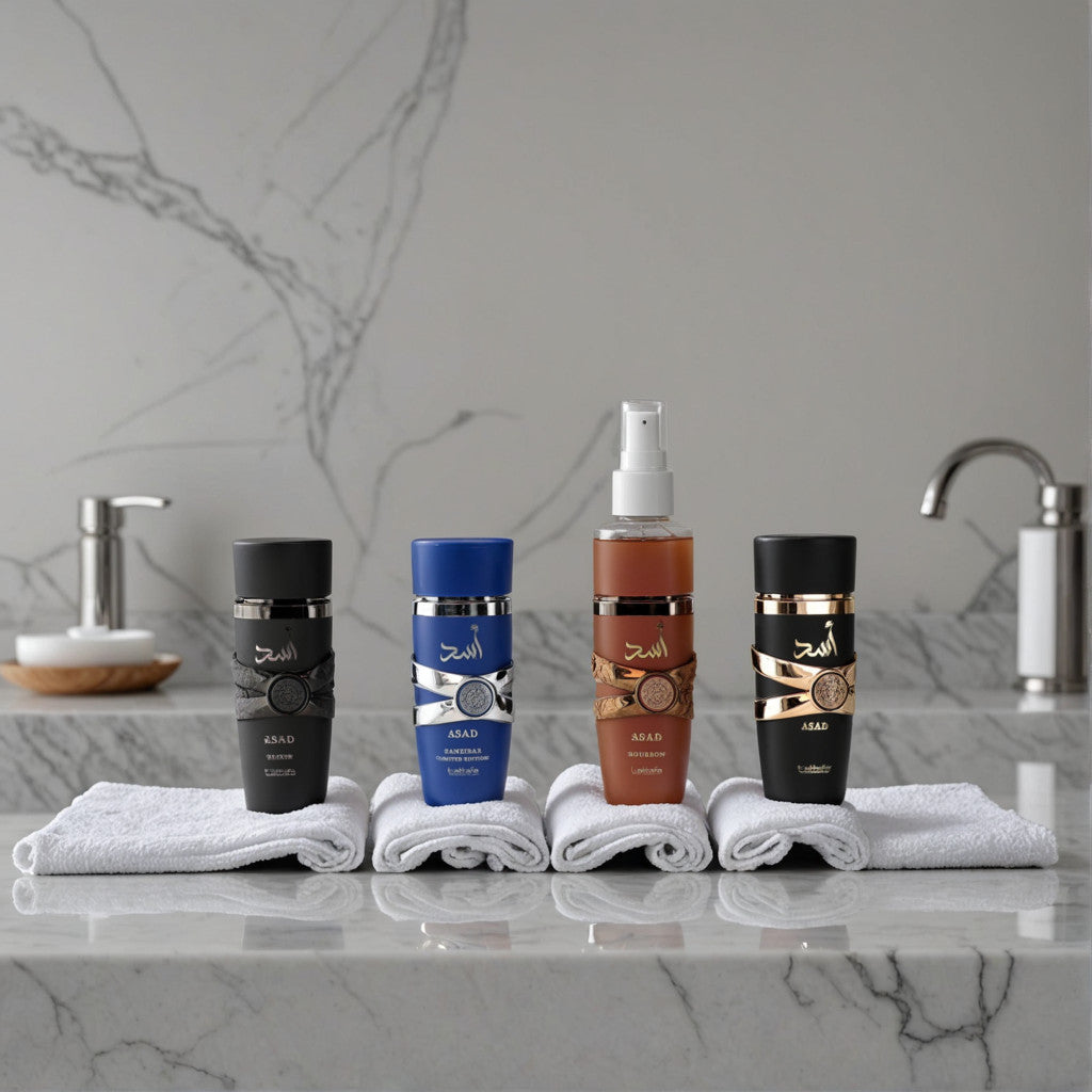 Asad Collection by Lattafa, 4 Piece Gift Set for Men 