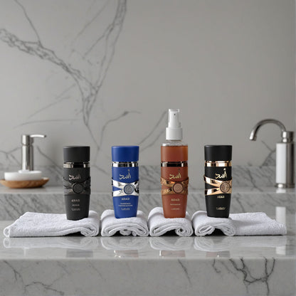 Asad Collection by Lattafa, 4 Piece Gift Set for Men 