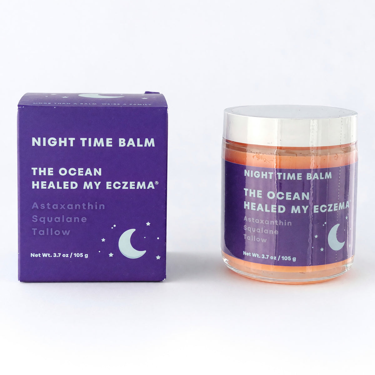 The Ocean Healed My Eczema by HBTO, 3.7 oz Night Time Balm 