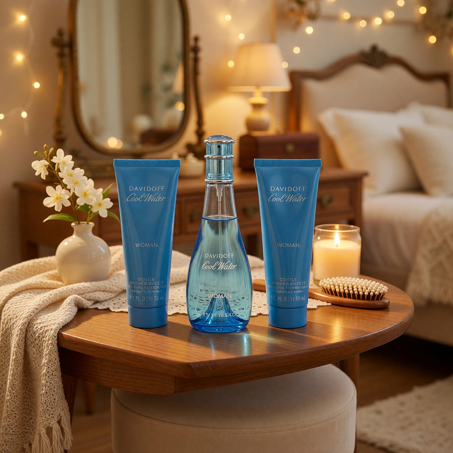 Cool Water by Davidoff, 3 Piece Gift Set for Women