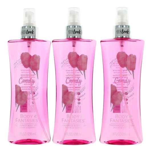 Cotton Candy by Body Fantasies, 3 Pack 8oz Fragrance Body Spray women