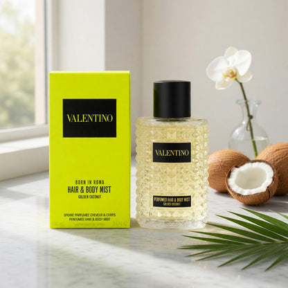 Valentino Born in Roma Golden Coconut, 3.4oz Hair & Body Mist women