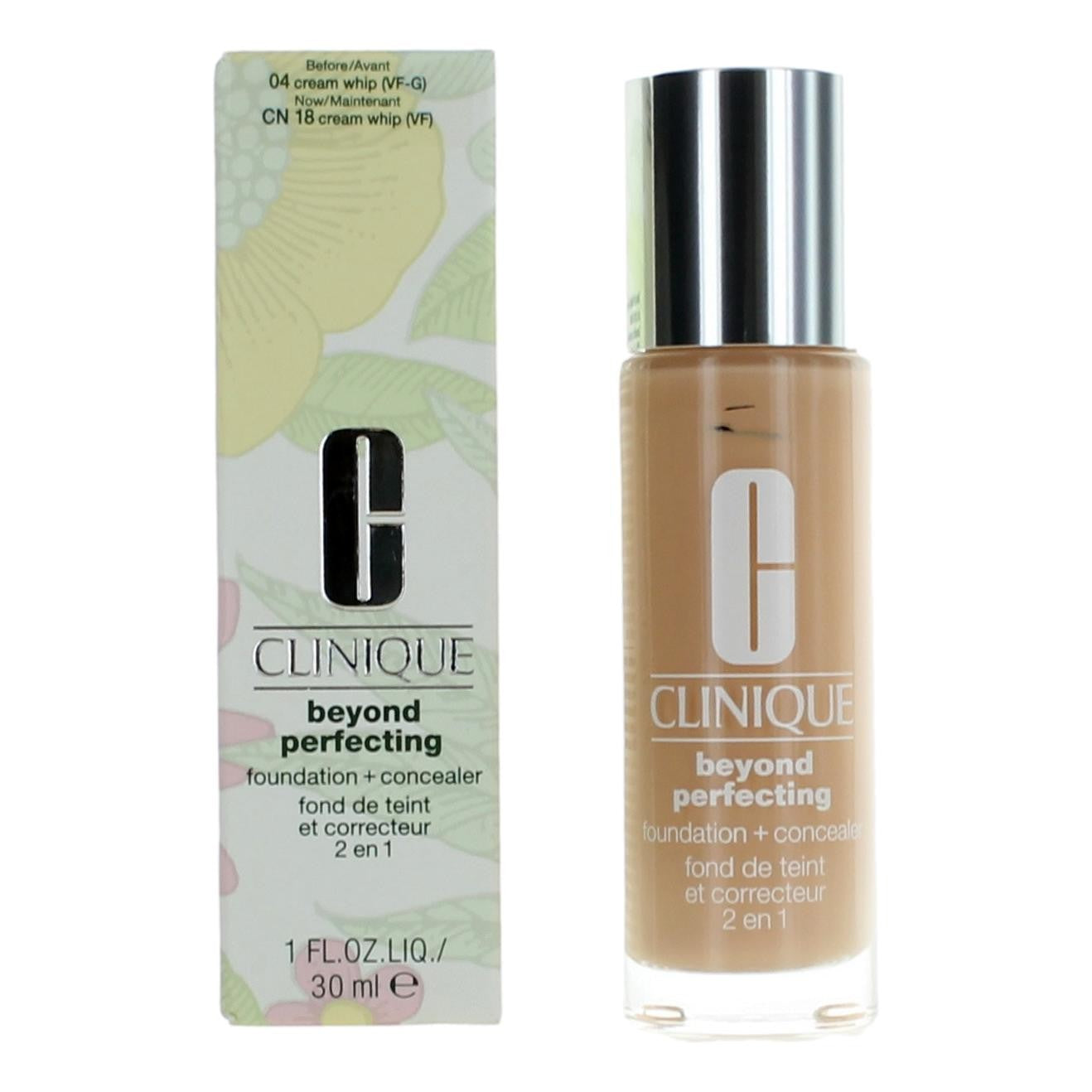 Clinique Beyond Perfecting, 1oz Foundation + Concealer - CN 18 Cream Whip - CN 18 Cream Whip