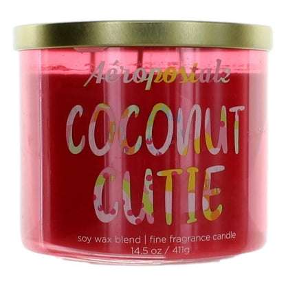 Aeropostale 14.5 oz Soy Wax Blend 3 Wick Candle - Coconut Cutie - Coconut Cutie