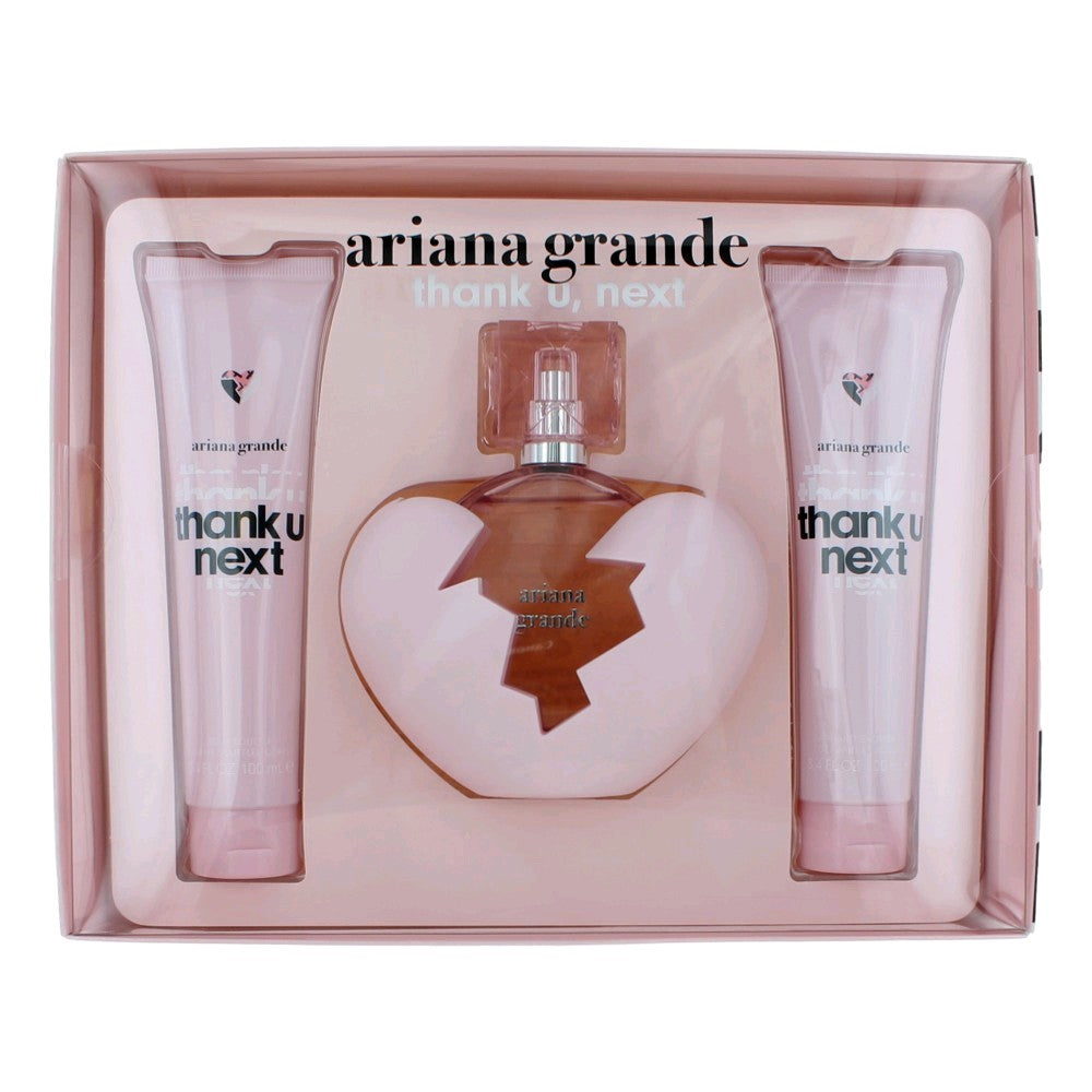 Thank U Next by Ariana Grande, 3 Piece Gift Set for Women