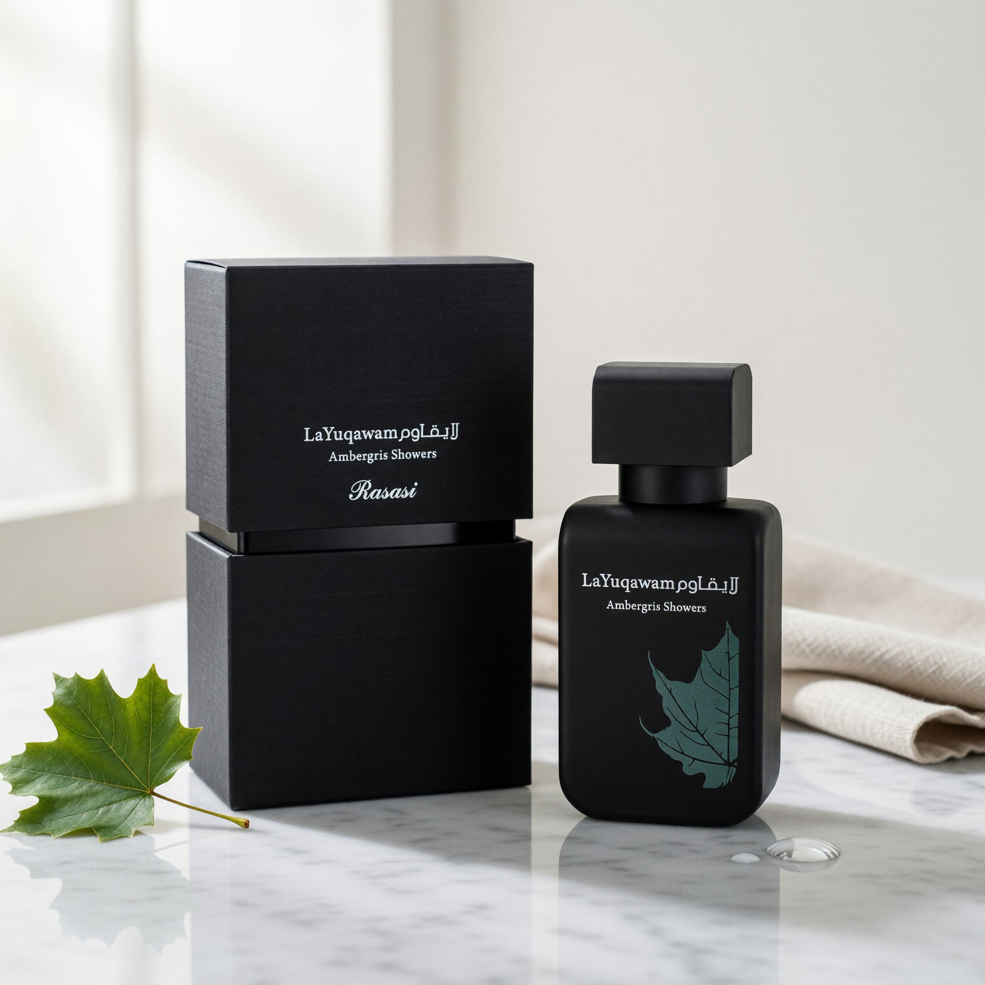 La Yuqawam Ambergris Showers by Rasasi, 2.5 oz EDP Spray for Men