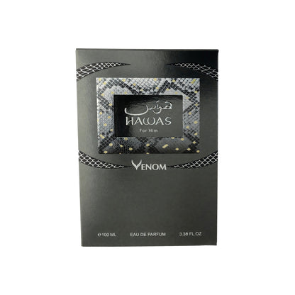 Hawas Venom by Rasasi, 3.4 oz EDP Spray for Men 