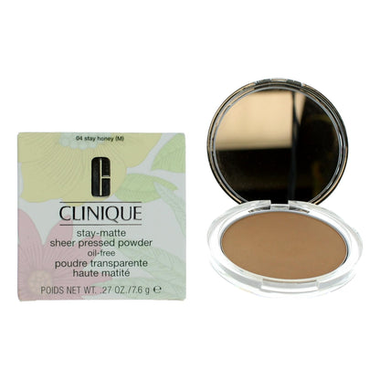 Clinique Stay-Matte by Clinique, 0.27oz Sheer Pressed Powder - 04 Stay Honey - 04 Stay Honey
