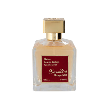 Barakkat Rouge 540 by Fragrance World, 3.4 oz EDP Spray for Unisex