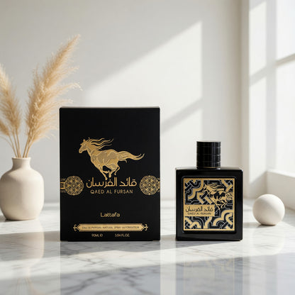 Qaed Al Fursan by Lattafa, 3.04 oz EDP Spray for Men