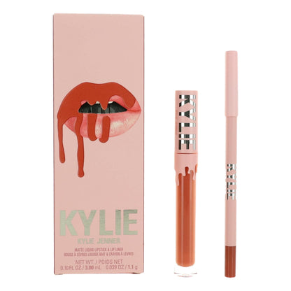 Kylie Matte Liquid Lipstick & Lip Liner by Kylie Jenner, Lip Kit - Snow Way Bae - Snow Way Bae