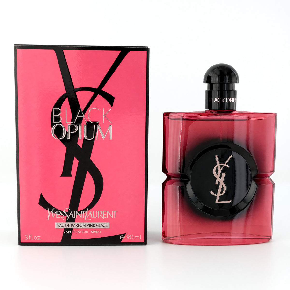 Black Opium Pink Glaze by Yves Saint Laurent, 3 oz EDP Spray for Women