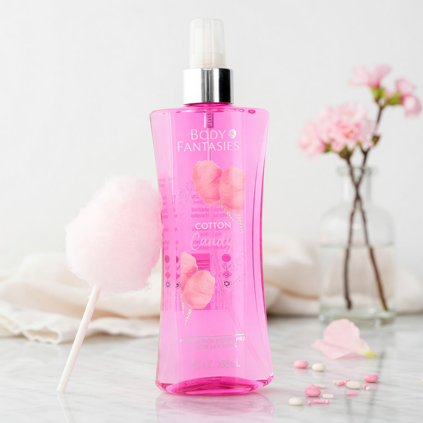Cotton Candy by Body Fantasies, 8 oz Fragrance Body Spray for Women