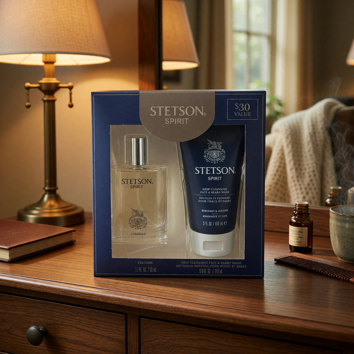 Stetson Spirit by Coty,  2 Piece Gift Set for Men