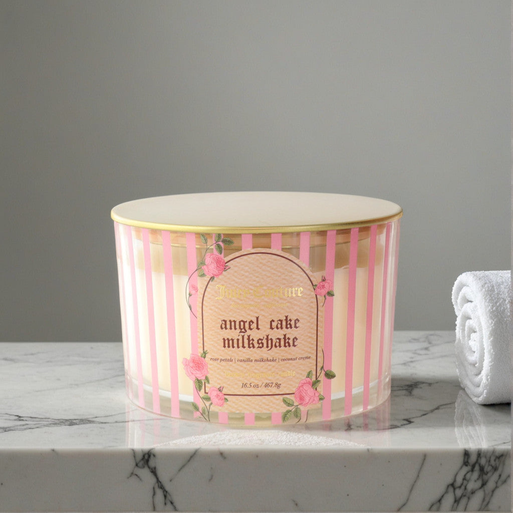 Juicy Couture 16.5oz Soy Wax Blend 3 Wick Candle - Angel Cake Milkshake