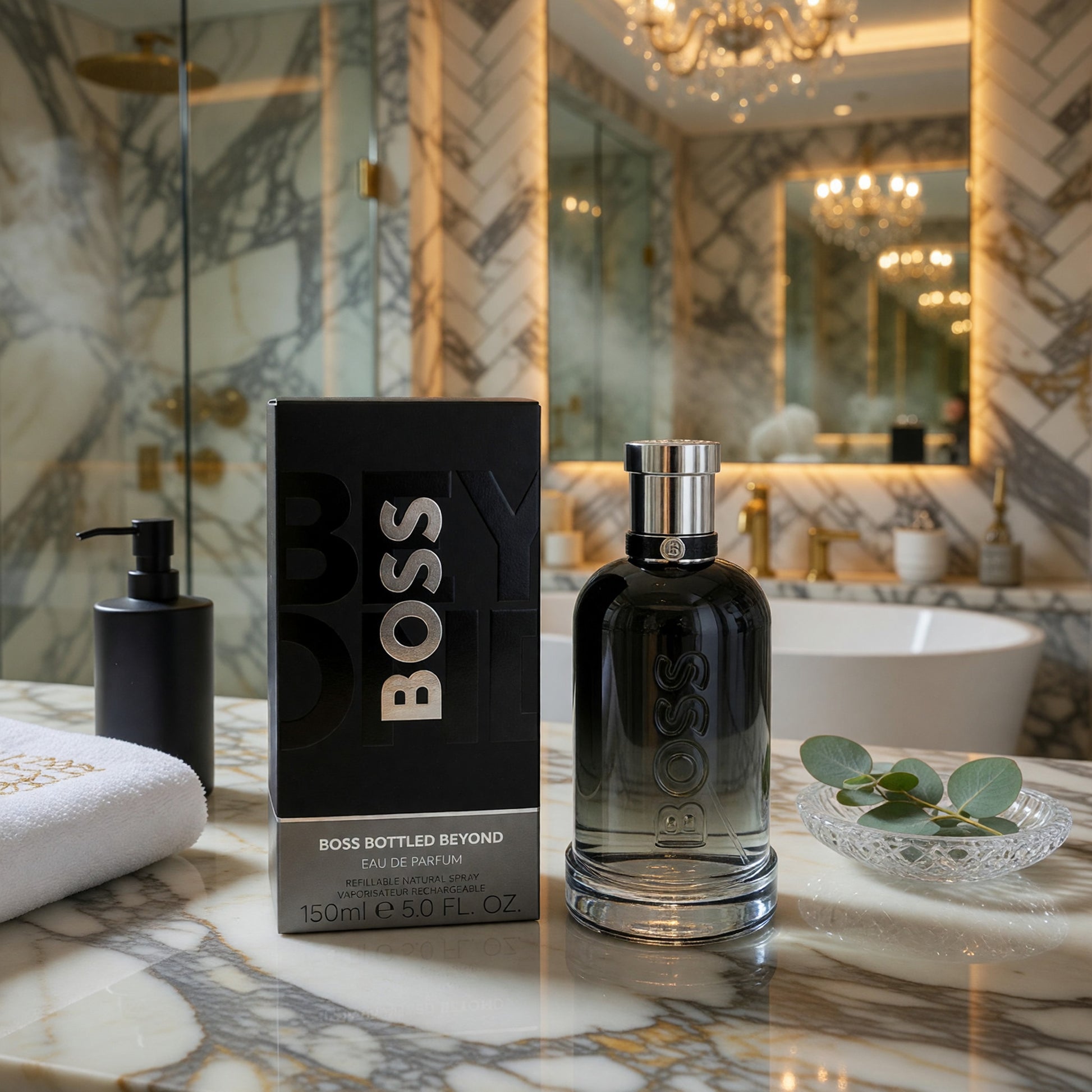 Boss Bottled Beyond by Hugo Boss, 5 oz EDP Spray Refillable for Men