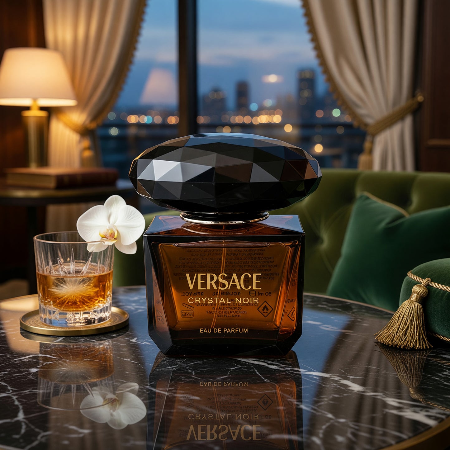Versace Crystal Noir by Versace, 3 oz EDP Spray for Women TESTER