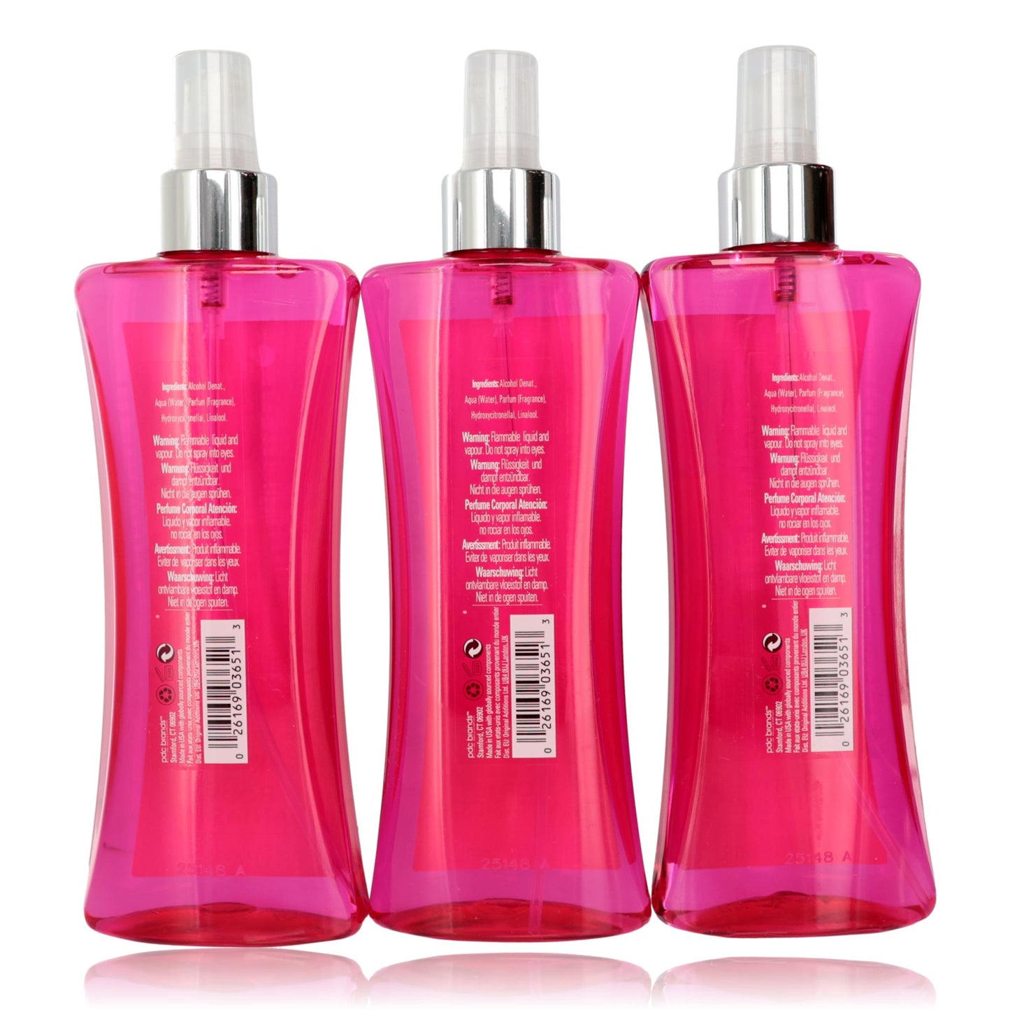 Pink Vanilla Kiss Fantasy  3 Pack 8 Fragrance Body Spray women