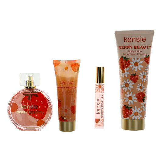 Kensie Berry Beauty by Kensie, 4 Piece Gift Set for Women