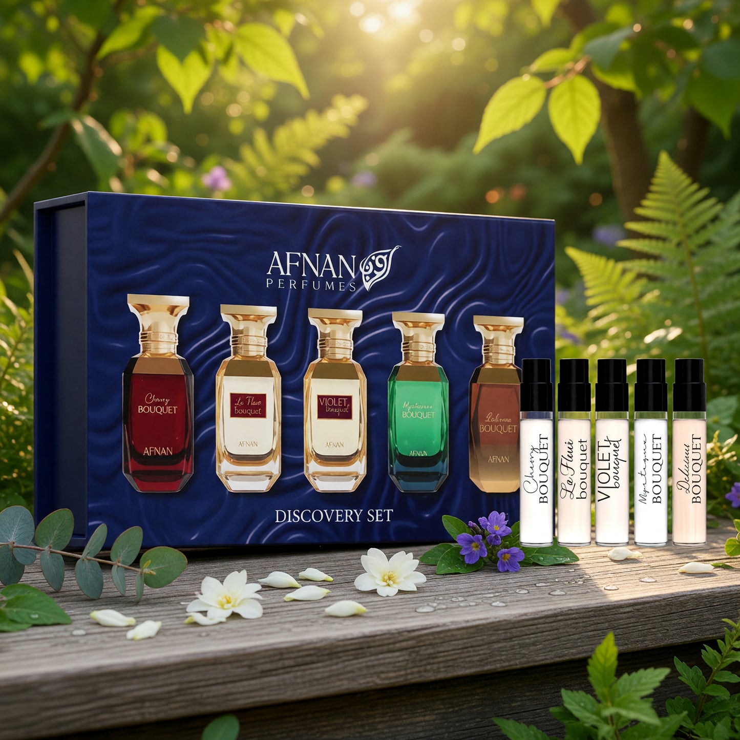 Bouquet Series Discovery Kit by Afnan, 5 Piece Discovery Set for Women